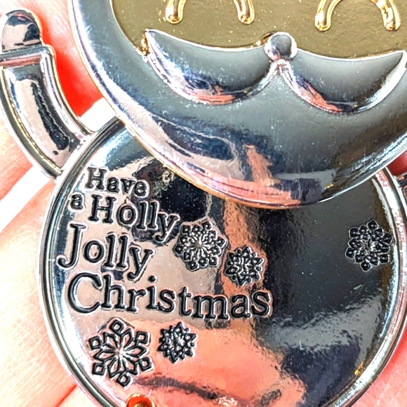 Howard's NWT Holiday Icon Christmas Santa necklace silver gold - Picture 3 of 15